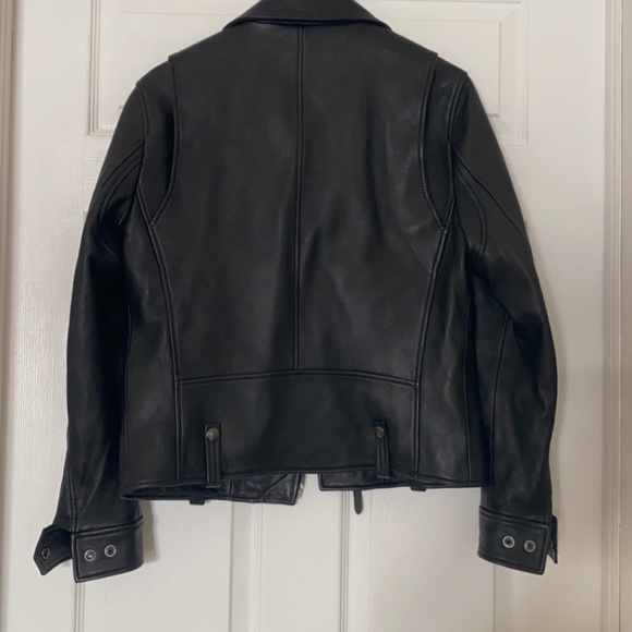 Coach Leather Moto Jacket - Picture 2 of 2